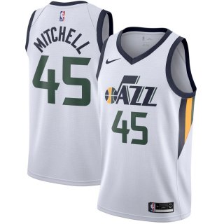 Utah Jazz Donovan Mitchell Nike White Swingman Jersey - Association Edition