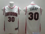 Maillot NCAA Pas Cher Davidson Stephen 30 Curry Blanc