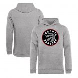 Toronto Raptors Fanatics Branded Heathered Gray Primary Logo Pullover Hoodie