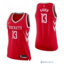 Maillot NBA Pas Cher Houston Rockets Femme James Harden 13 Rouge Icon 2017/18