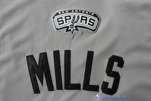 Maillot NBA Pas Cher San Antonio Spurs Patty Mills 8 Gris