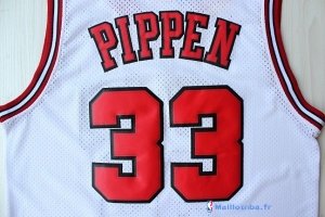 Maillot NBA Pas Cher Chicago Bulls Scottie Pippen 33 Blanc