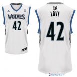 Maillot NBA Pas Cher Minnesota Timberwolves Kevin Love 42 Blanc