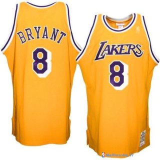 Maillot NBA Pas Cher Los Angeles Lakers Kobe Bryant 8 Jaune