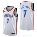 Maillot NBA Pas Cher Oklahoma City Thunder Carmelo Anthony 7 Blanc Association 2017/18