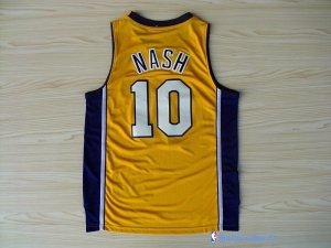 Maillot NBA Pas Cher Los Angeles Lakers Steve Nash 10 Jaune