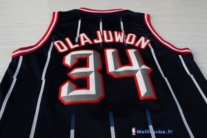 Maillot NBA Pas Cher Houston Rockets Hakeem Abdul Olajuwon 34 Bleu