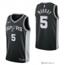 Maillot NBA Pas Cher San Antonio Spurs Dejounte Murray 5 Noir Icon 2017/18