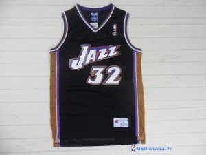 Maillot NBA Pas Cher Utah Jazz Karl Malone 32 Noir