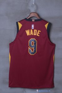 Maillot NBA Pas Cher Cleveland Cavaliers Dwyane Wade 9 Rouge 2017/18