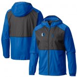 Dallas Mavericks Columbia Blue Flash Forward Full-Zip Windbreaker Jacket