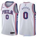 Maillot NBA Pas Cher Philadelphia Sixers Jacob Pullen 0 Blanc Association 2017/18
