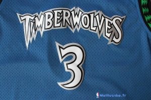 Maillot NBA Pas Cher Minnesota Timberwolves Stephon Marbury 3 Retro Bleu