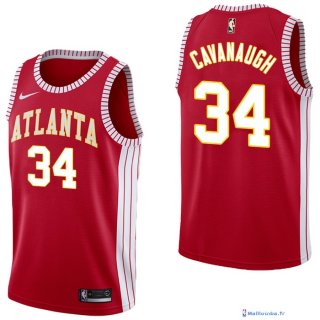 Maillot NBA Pas Cher Atlanta Hawks Tyler Cavanaugh 34 Retro Rouge 2017/18