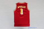 Maillot NBA Pas Cher Houston Rockets Tracy McGrady 1 Retro Rouge Or