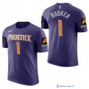 Maillot Manche Courte Phoenix Suns 1 Devin Booker Purpura 2017/18