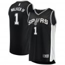 San Antonio Spurs Lonnie Walker Fanatics Branded Black Fast Break Replica Jersey - Icon Edition