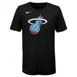Miami Heat Nike Black 2019/20 City Edition Logo T-Shirt