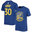 Golden State Warriors Stephen Curry Nike Blue Name & Number T-Shirt