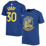 Golden State Warriors Stephen Curry Nike Blue Name & Number T-Shirt