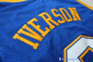 Maillot NBA Pas Cher Denver Nuggets Allen Iverson 3 Bleu Profond