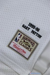 Maillot NBA Pas Cher Seattle Supersonics Gary Payton 20 Retro Blanc