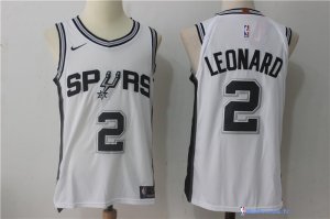 Maillot NBA Pas Cher San Antonio Spurs Kawhi Leonard 2 Blanc Association 2017/18