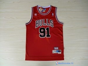 Maillot NBA Pas Cher Chicago Bulls Dennis Rodman 91 Rouge