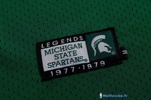 Maillot NCAA Pas Cher Michigan Earvin Johnson 33 Vert