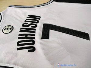 Maillot NBA Pas Cher Brooklyn Nets Earvin Johnson 7 Blanc