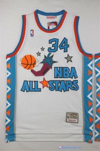 Maillot NBA Pas Cher All Star 1996 Hakeem Abdul Olajuwon 34 Blanc