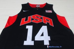Maillot NBA Pas Cher USA 2012 Anthony Davis 14 Noir