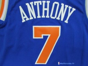 Maillot NBA Pas Cher New York Knicks Junior Carmelo Anthony 7 Bleu