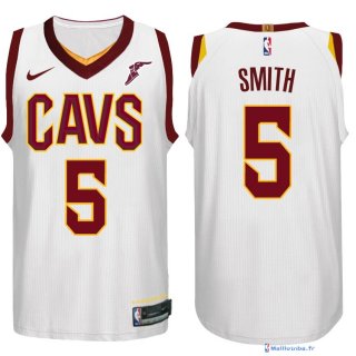 Maillot NBA Pas Cher Cleveland Cavaliers JR. Smith 5 Blanc 2017/18