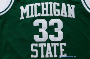 Maillot NCAA Pas Cher Michigan Earvin Johnson 33 Vert