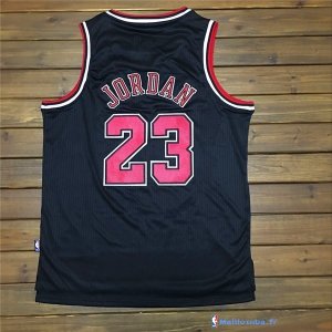 Maillot NBA Pas Cher Chicago Bulls Michael Jordan 23 Noir Rouge