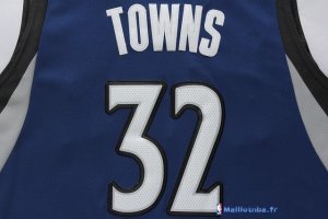 Maillot NBA Pas Cher Minnesota Timberwolves Karl Anthony 32 Towns Bleu