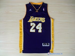 Maillot NBA Pas Cher Los Angeles Lakers Kobe Bryant 24 Pourpre