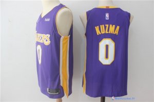 Maillot NBA Pas Cher Los Angeles Lakers Kyle Kuzma 0 Purpura 2017/18