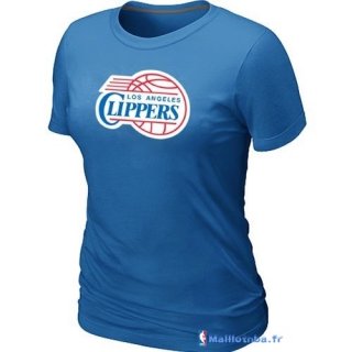 T-Shirt NBA Pas Cher Femme Los Angeles Clippers Bleu