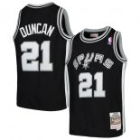 San Antonio Spurs Tim Duncan Mitchell & Ness Black Swingman Throwback Jersey