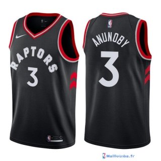 Maillot NBA Pas Cher Toronto Raptors OG Anunoby 3 Noir Statement 2017/18