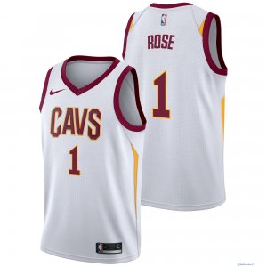 Maillot NBA Pas Cher Cleveland Cavaliers Derrick Rose 1 Blanc Association 2017/18