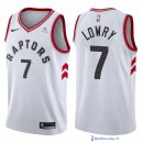 Maillot NBA Pas Cher Toronto Raptors Kyle Lowry 7 Blanc 2017/18