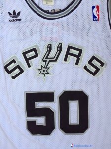 Maillot NBA Pas Cher San Antonio Spurs David Robinson 50 Blanc