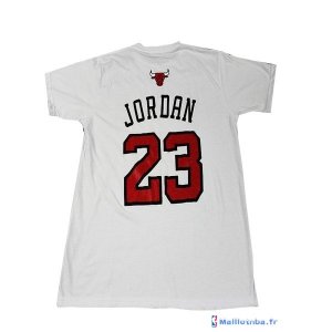 Maillot NBA Pas Cher ML Chicago Bulls Jordan 23 Blanc