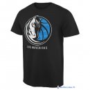T-Shirt NBA Pas Cher Dallas Mavericks Noir 1
