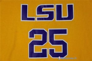 Maillot NCAA Pas Cher LSU Bobby Simmons 25 Jaune