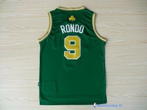 Maillot NBA Pas Cher Boston Celtics Rajon Rondo 9 Vert Or