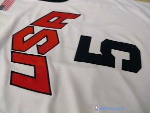 Maillot NBA Pas Cher USA 2012 Durant 5 Blanc